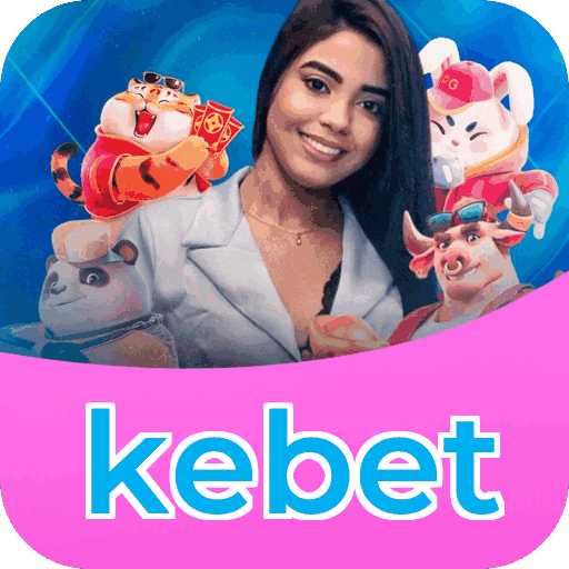Interface do aplicativo kebet mostrando jogos disponíveis no iOS e Android